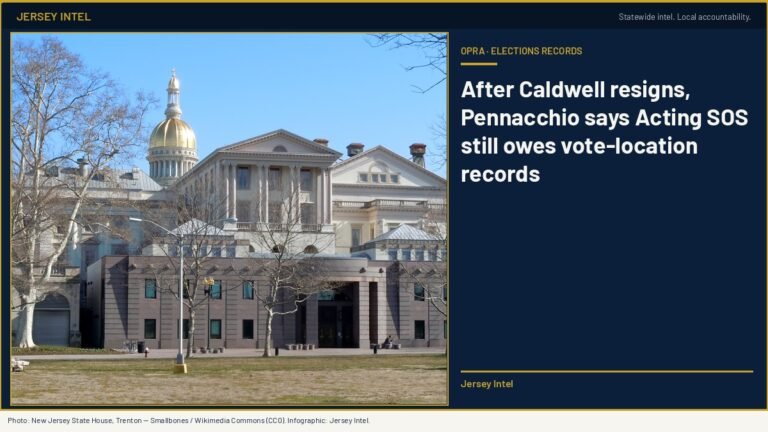 After Caldwell resigns, Pennacchio says the Acting SOS still owes the noncitizen-vote location records