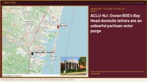 Jersey Intel infographic: ACLU-NJ Ocean County Bay Head domicile letters map and courthouse